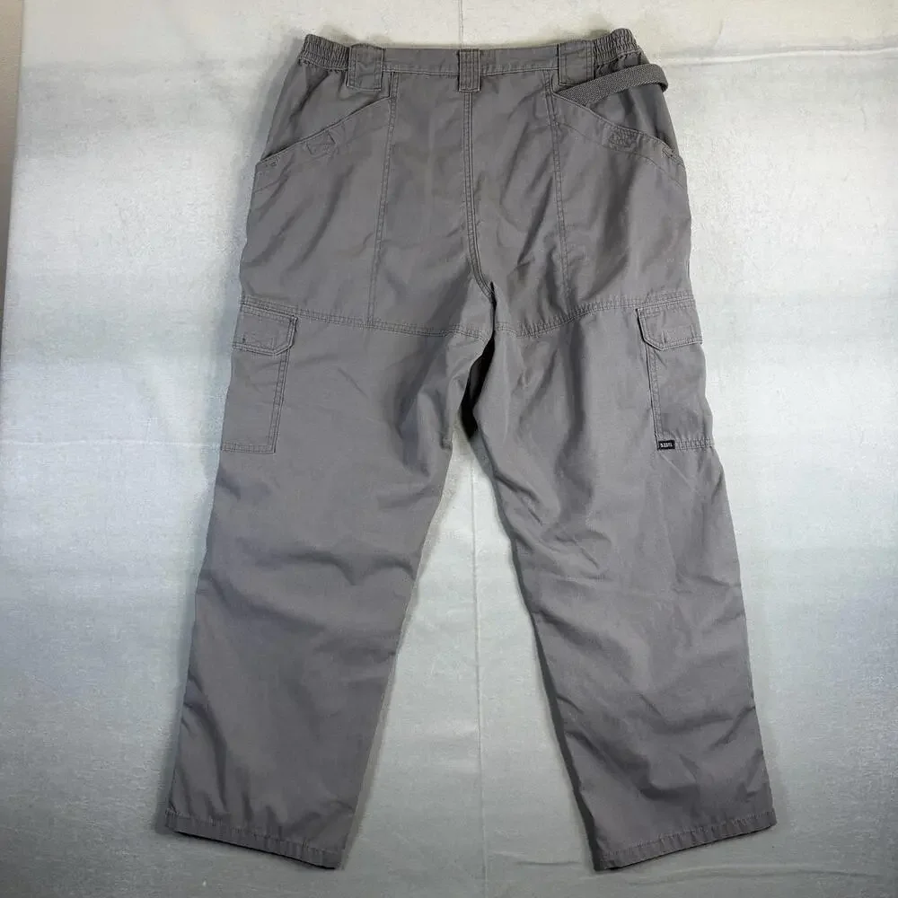 511 Tactical Cargo Pants Mens 40x30 Gray Taclite Pro Ripstop Elastic Waist